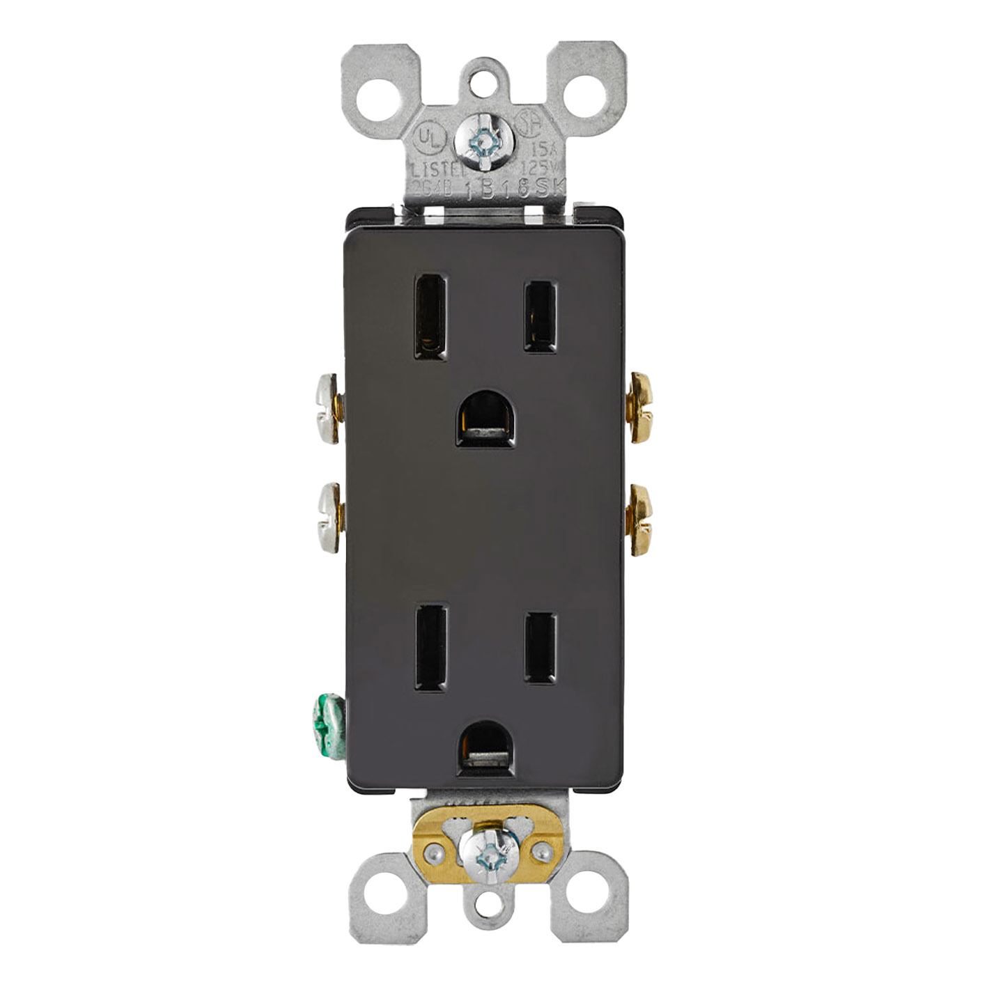 Product image: LEV 5325 BRN DPLX RCPT-NEMA5-15R