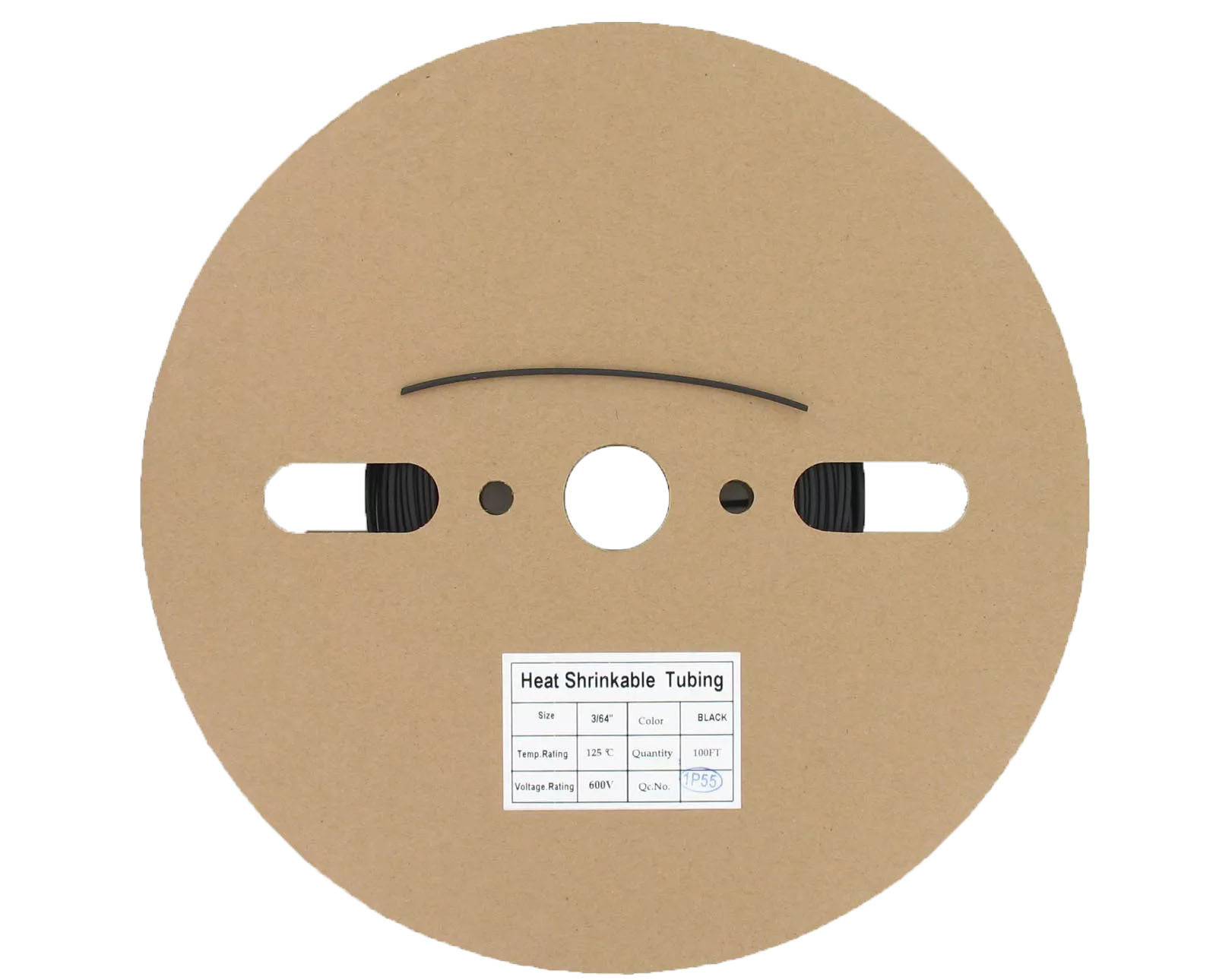 Product image: BB HFT364BK 3/64" ID 1.2MM BLACK HEAT