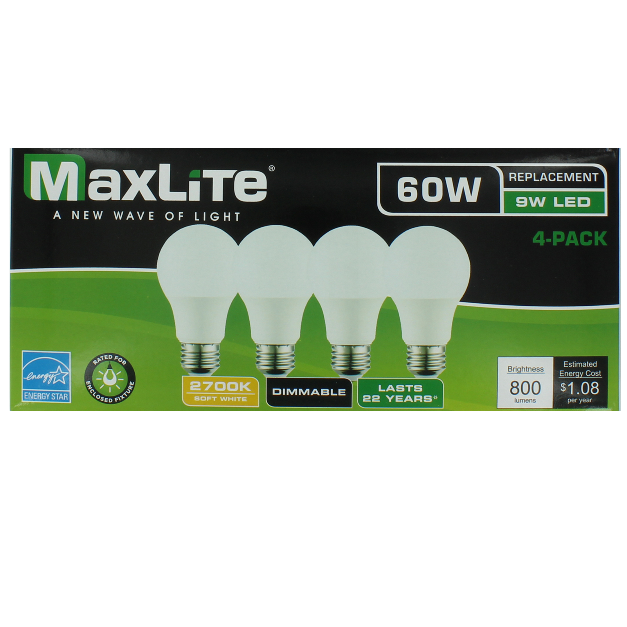 Product image: 107624 A19 60W LED 27K