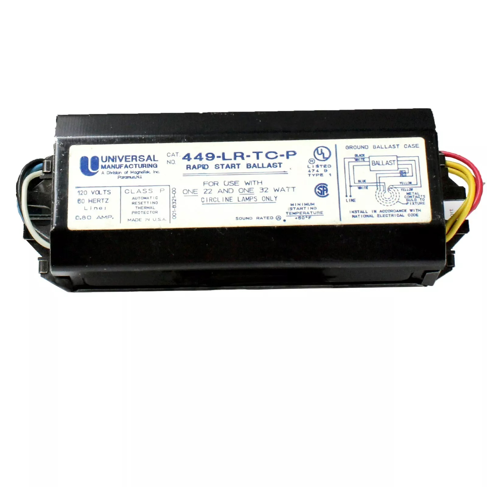Product image: ELEC. START BALLAST 449-LR-TC-P